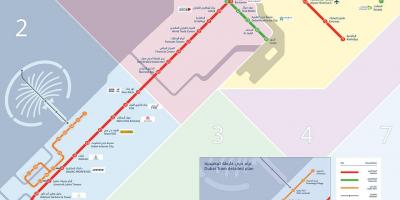 Metro line Dubai ramani