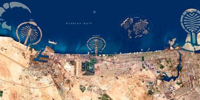 Satellite ramani ya Dubai